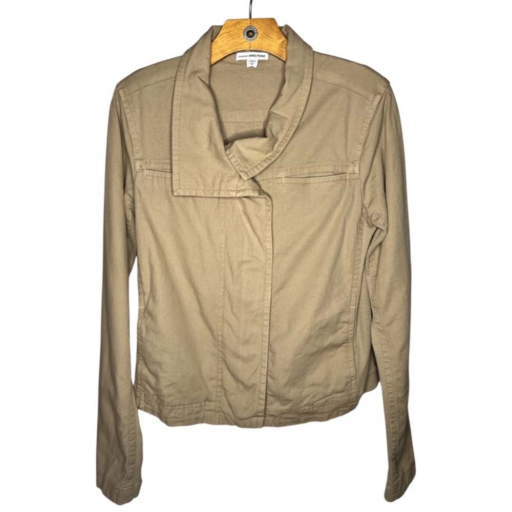 James Perse Asymmetric Panel Moto Jacket - 3 (L) - Picture 3 of 7